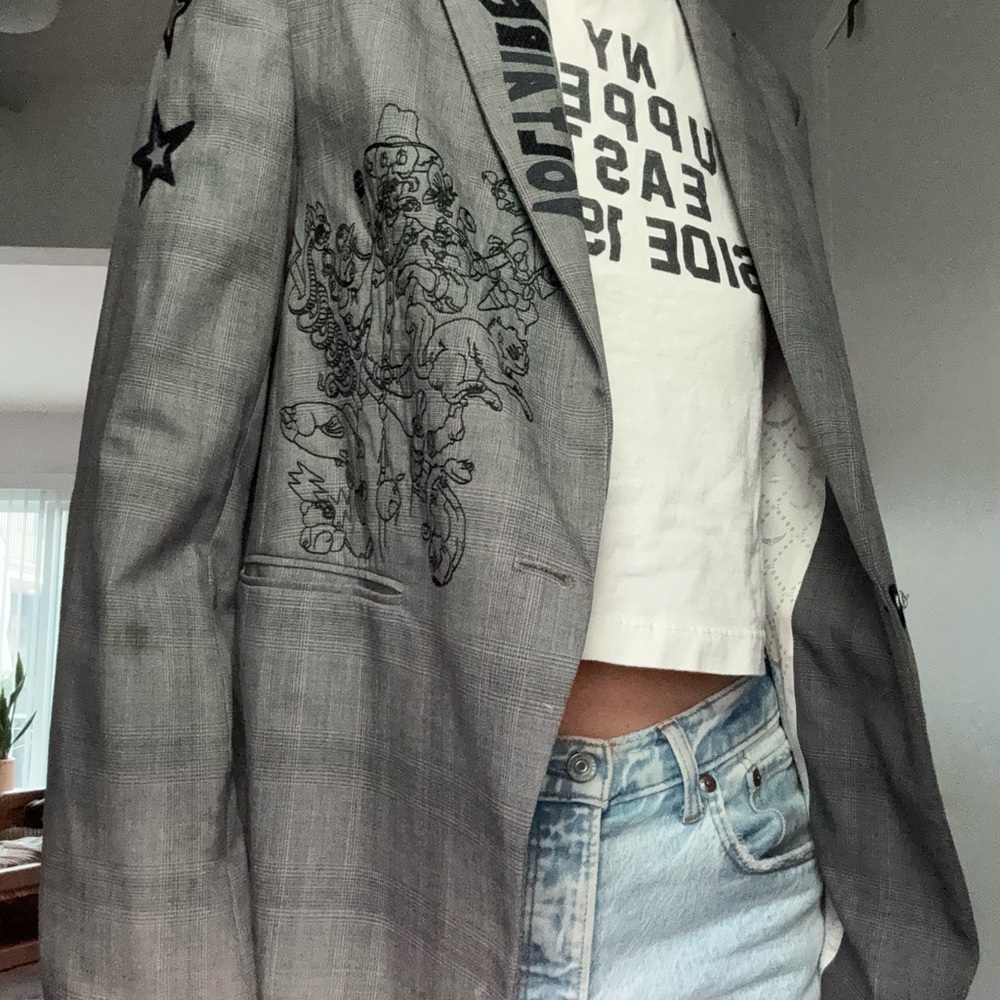 Zadig & Voltaire Black and White Blazer